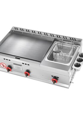 铁板烧商用扒炉手抓饼机器一体机