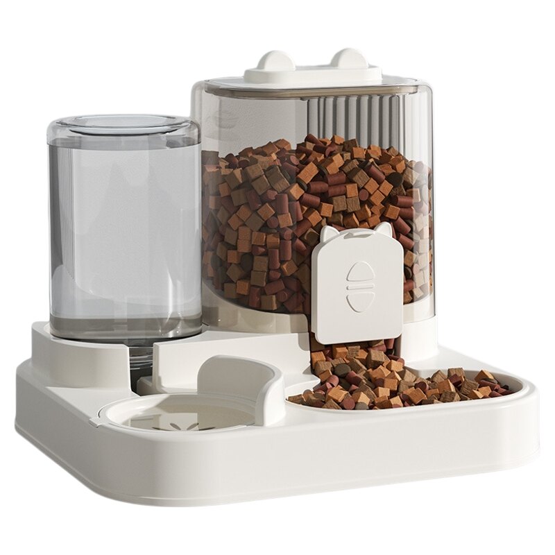 猫食盆猫粮自动喂食器喝水器二合宠物智能喂食器