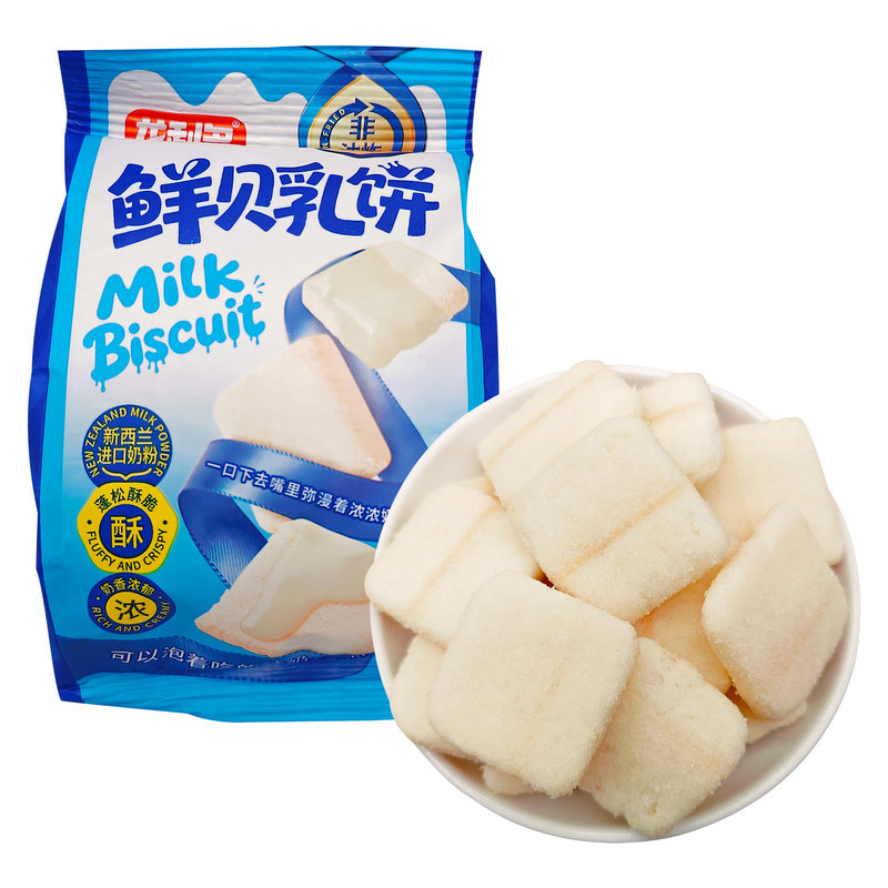 龙利多鲜贝乳饼膨化食品小袋装