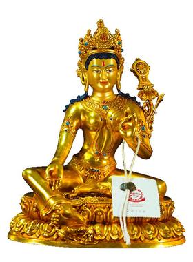 全鎏金二十一度母铜像摆件