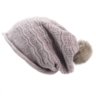 MARJAKURKI玛丽亚古琦毛线帽子女款秋冬包头堆堆帽保暖羊毛针织帽