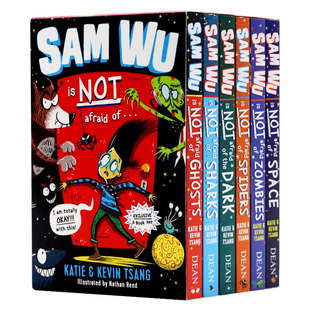 山姆不是胆小鬼6册 英文原版小说 Sam Wu Is Not Afraid Of 趣味章节桥梁书 童年恐惧怕鬼怕黑怕蜘蛛怕僵尸校园霸凌冒险