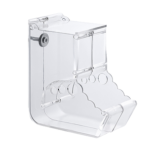 珍珠鸟喂食器鸟食盒防撒一体玄凤虎皮专用防溅内挂鹦鹉自动下料器