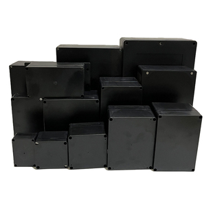 黑色塑料ABS户外防水接线分线盒防雨电池端子按钮灯饰地埋密封盒