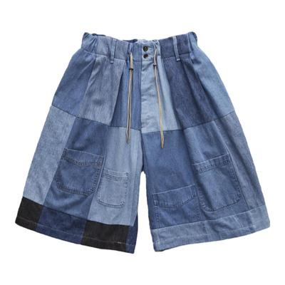 SILLAGEREMAKE拼接牛仔短裤24SS