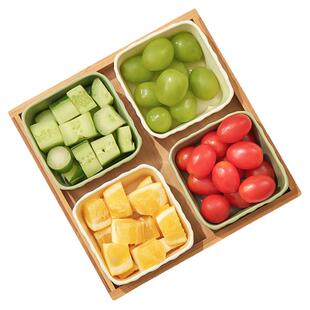 水果盘家用客厅陶瓷分格拼盘四六九宫格小吃茶点干果碟零食摆放盘