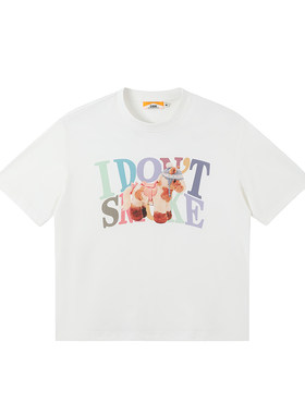 【多巴胺小马】DONSMOKE落肩宽松趣味防晒T恤DSM彩虹小马速干短袖