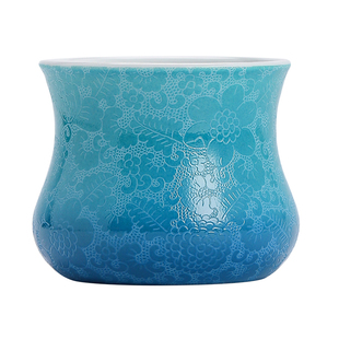 景德镇官方陶瓷手工扒花茶杯专用主人杯高档茶具品茗杯送人礼盒装