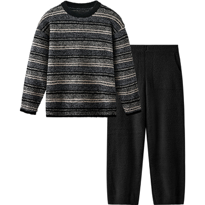 英氏青少年睡衣半边绒家居服