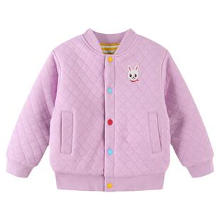 冬季女童棉袄加厚保暖女宝夹棉上衣内搭棉服可外穿外套90-150码