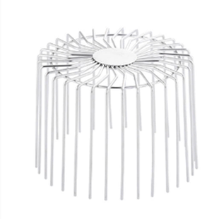 304不锈钢出水口侧排内插PVC管防老鼠下水道防树叶过滤网75透气帽