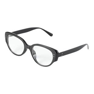 PLASTIC BRAIN 塑料脑袋黑框平光镜素颜猫眼配度数防蓝光眼镜男女