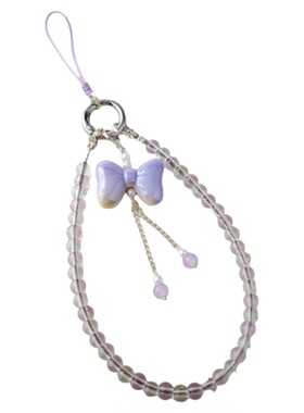 紫蝶络原创手机链琉璃蝴蝶国风手腕款手机挂绳挂件挂饰中式串珠