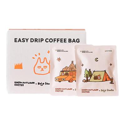 【插画师联名挂耳咖啡】KNOW知秋咖啡咖啡粉挂耳咖啡礼盒10袋