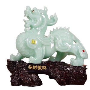 招财玉貔貅办公室桌面装饰