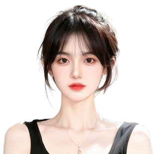 法式空气刘海假发女片头顶真发自然前额增发量蓬松无痕八字假刘海