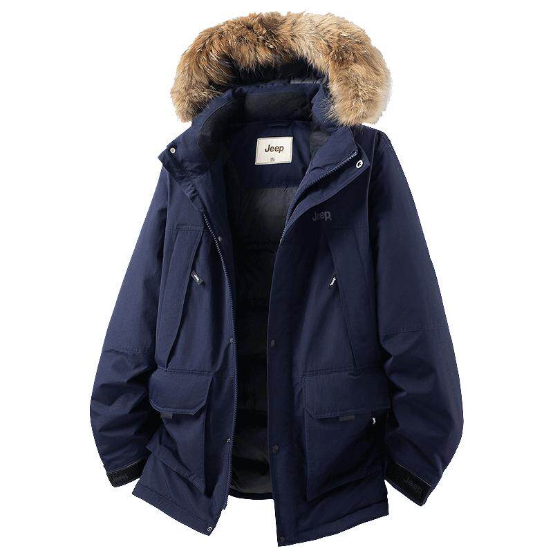 Jeep吉普羽绒服男冬季派克滑雪服