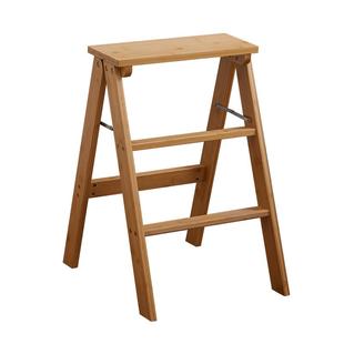 梯凳折叠凳子家用梯子厨房高板凳多功能便携吧台凳登高三步小梯子