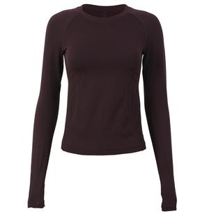 DCW健身上衣T恤长袖圆领修身显瘦户外跑步运动训练打底瑜伽服长袖