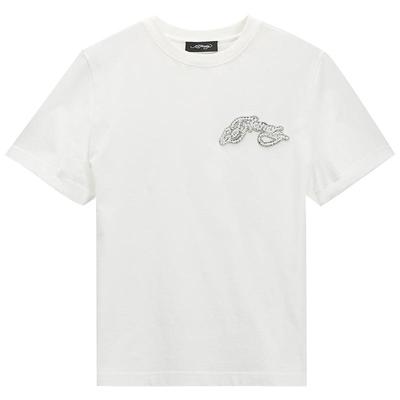 Ed Hardy埃德哈迪冬季新款珠片绣手缝钻饰圆领女士短袖T恤