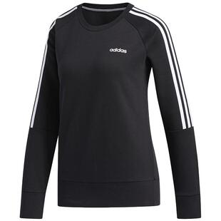 Adidas/阿迪达斯官方正品运动训练女子三条纹圆领套头卫衣FL4894