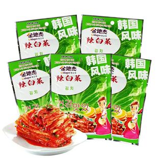 金地杰韩式泡菜辣白菜韩式手工拌菜寿司料理酱菜108g*10包
