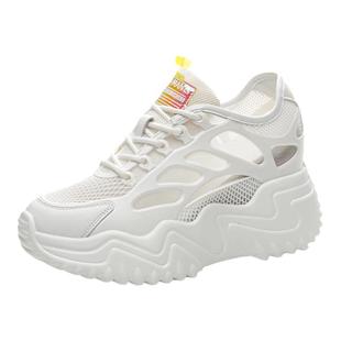 8cm内增高网鞋女网面透气运动鞋女士夏季薄款2026新款鞋子休闲鞋