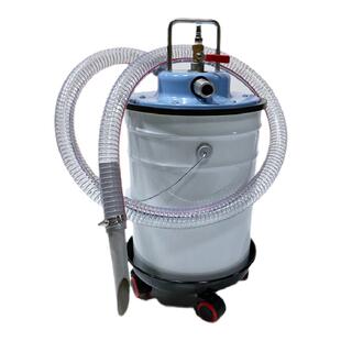 不锈钢吸尘器工业气动真空吸尘器铁屑粉尘灰沙吸油干湿两用集尘桶