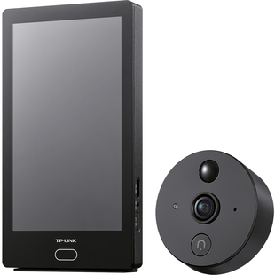 普联TP-LINK智能电子猫眼摄像头可视门铃显示屏高清监控家用防盗门口监控无线wifi手机远程视频查看TL-DB635A