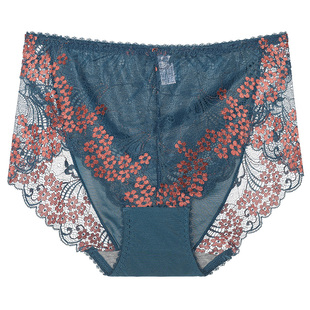 蕾丝内裤女款中腰女士性感无痕纯棉抗菌裆收腹纯欲新款2022年短裤