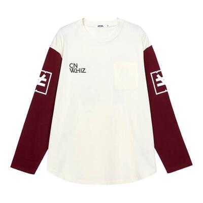 【陈伟霆】CANOTWAIT_WHIZLIMITED联名数字印花长袖夏季T恤新款潮