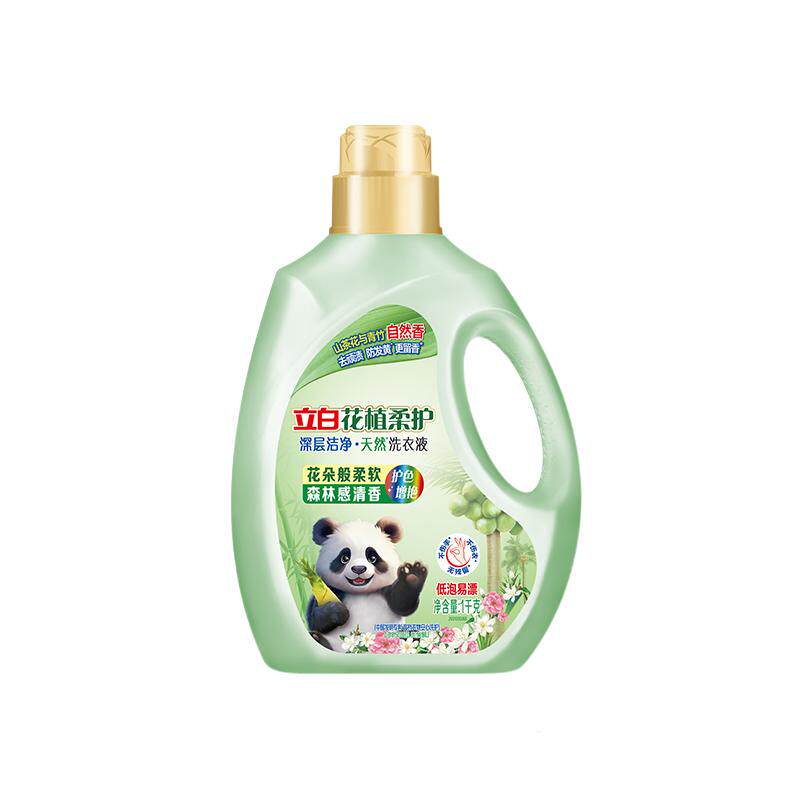 立白花植柔护洗衣液彩衣鲜艳1kg