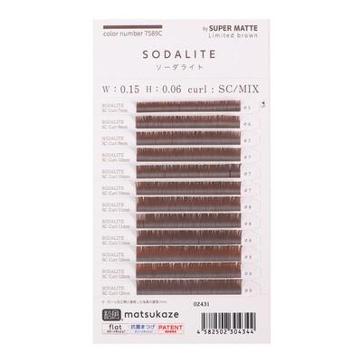 日本松风超柔软扁毛彩色睫毛