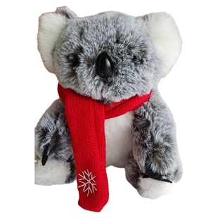 AOTO毛绒玩具公仔考拉树袋熊玩偶配围巾儿童生日新年礼物公司礼品