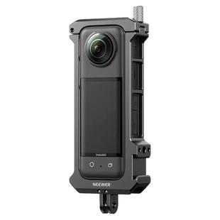 NEEWER/纽尔适用insta 360 x4兔笼铝合金拓展框运动相机金属防护壳镜头保护盖适用影石全景相机骑行拍摄配件