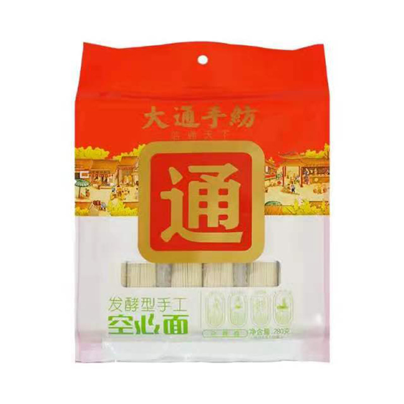 发酵型手工空心面 面条挂面  舌尖上的中国大通手纺300g