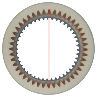 真空泵配件尼龙套连轴器内齿轮联轴器尼龙内齿套电机油泵连接器套