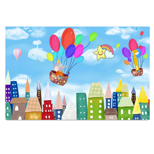 自粘壁画儿童装饰画卡通动漫幼儿园海报小学挂画墙贴客厅玻璃贴画