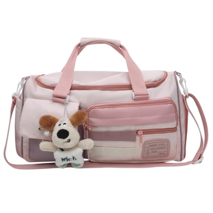 短途旅行包大容量女可套拉杆箱登机包行李袋可爱待产包斜挎收纳袋