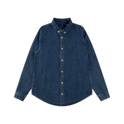 复刻经典RL风彩马标刺绣纯棉衬衣