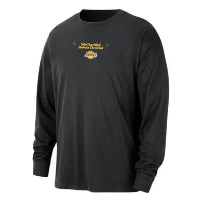 Nike耐克金州勇士队 COURTSIDE NIKE NBA 男子长袖T恤 HQ0674-010