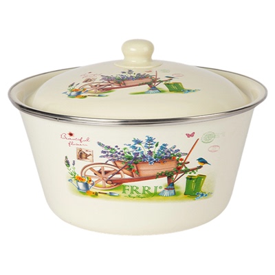 带盖和面盆醒面保鲜蒸菜大搪瓷碗