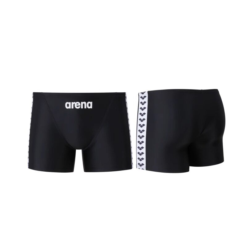 arena男士泳裤平角款撞色拼接