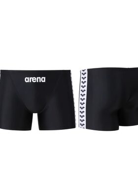 arena男士泳裤平角款撞色拼接