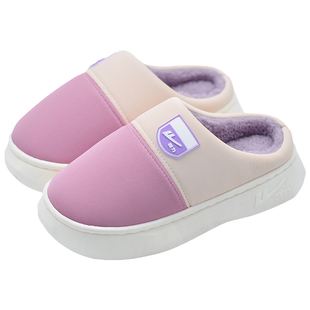 回力防水棉拖鞋女士冬季2026新款厚底家居室内防滑冬天大码拖鞋男