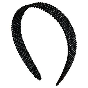 黑色塑料洗脸发箍女头箍压发卡发捆头饰发旅发窟头窟发夹发饰成人