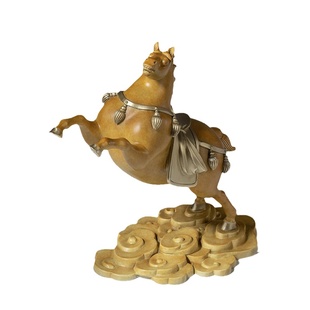 铜师傅 铜摆件《平步青云》家居饰品礼品 桌面客厅办公室马摆件