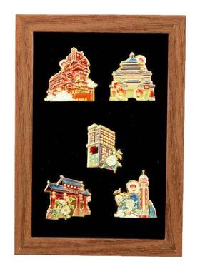 买5枚送1个展示框重庆金属徽章