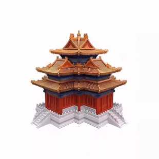 积木拼图6到12岁紫禁城故宫角楼古榫卯建筑拼装益智玩具男孩礼物3