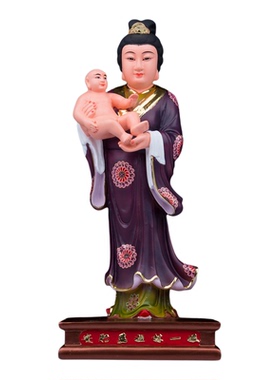十二婆者神像安胎注男女树脂婆姐注生娘娘临水夫人陈靖姑供奉摆件